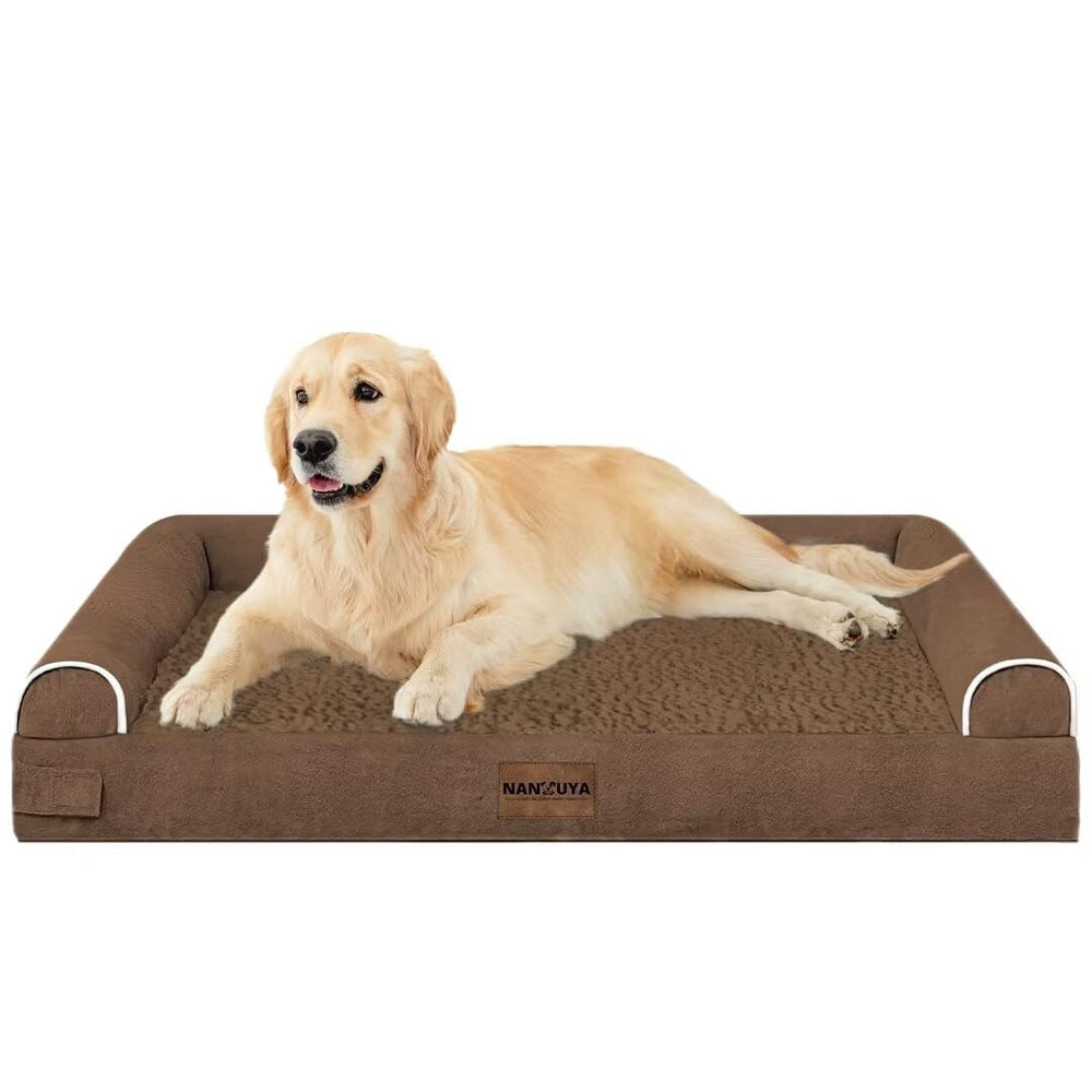 NANUYA dark coffee bed fits modern homes with calm presence.