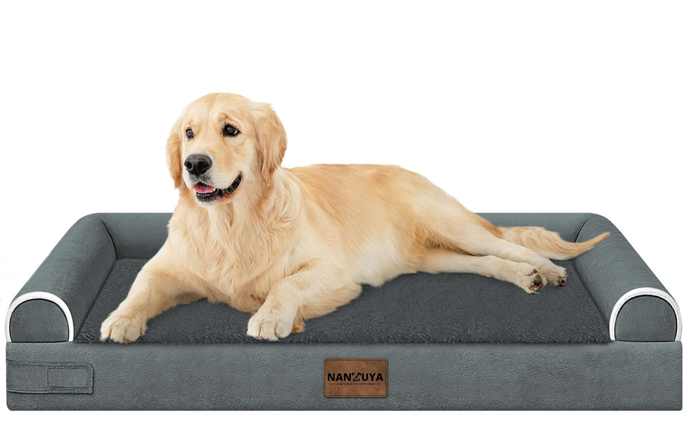 NANUYA dog bed orthopedic foam closeup showing supportive surface for joints