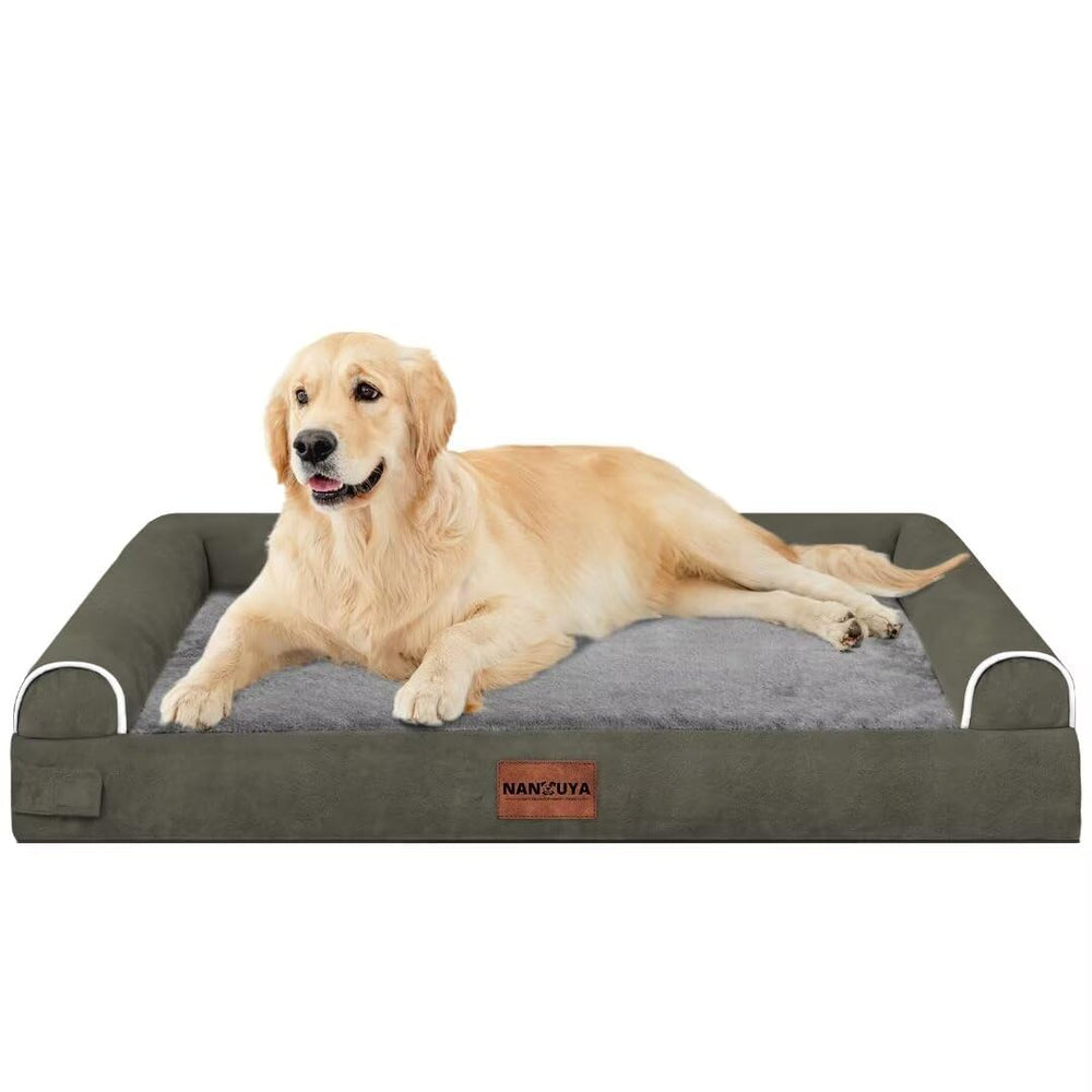 NANUYA dog relaxing on the couch-style bed