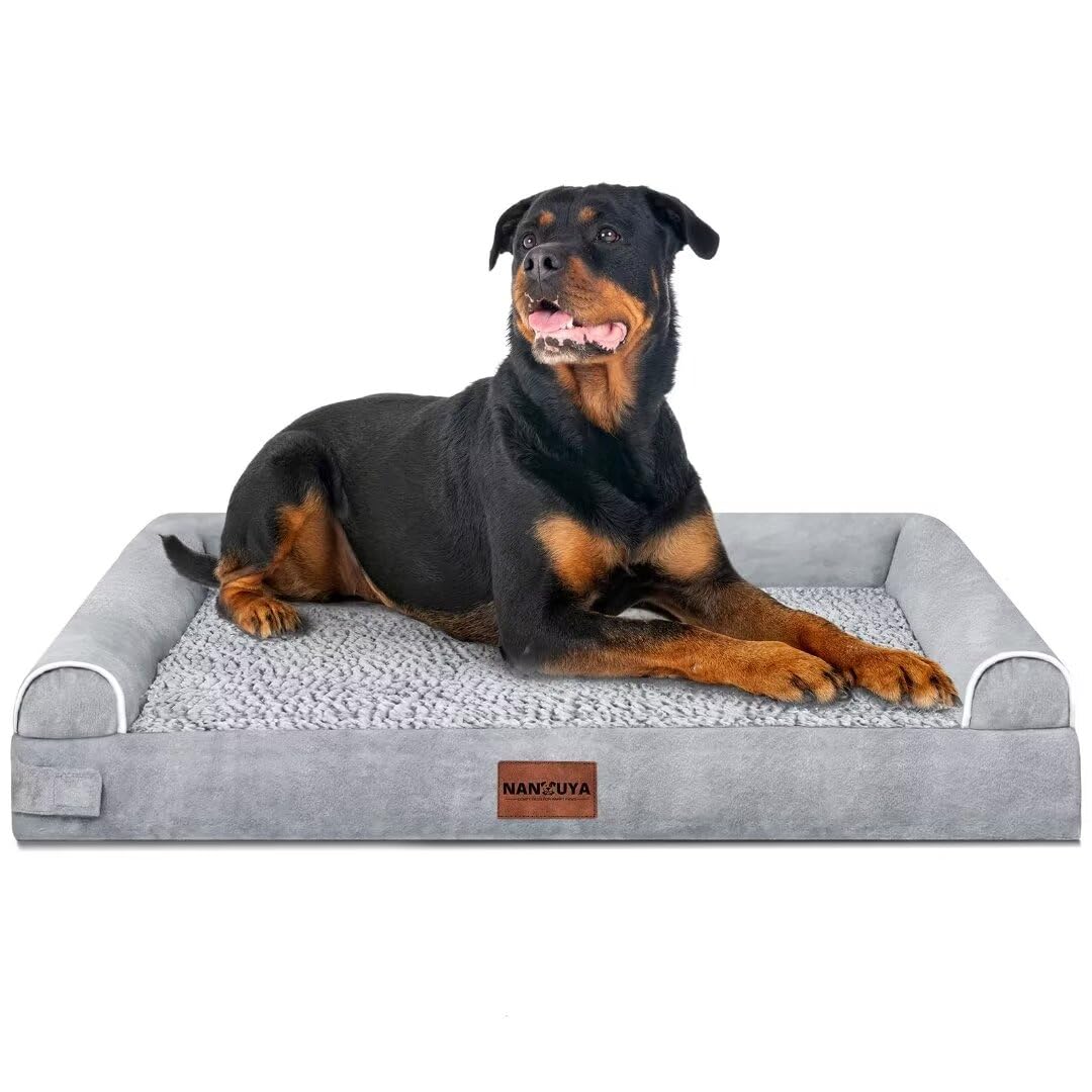 NANUYA easy-care bed with removable cover simplifies washing.