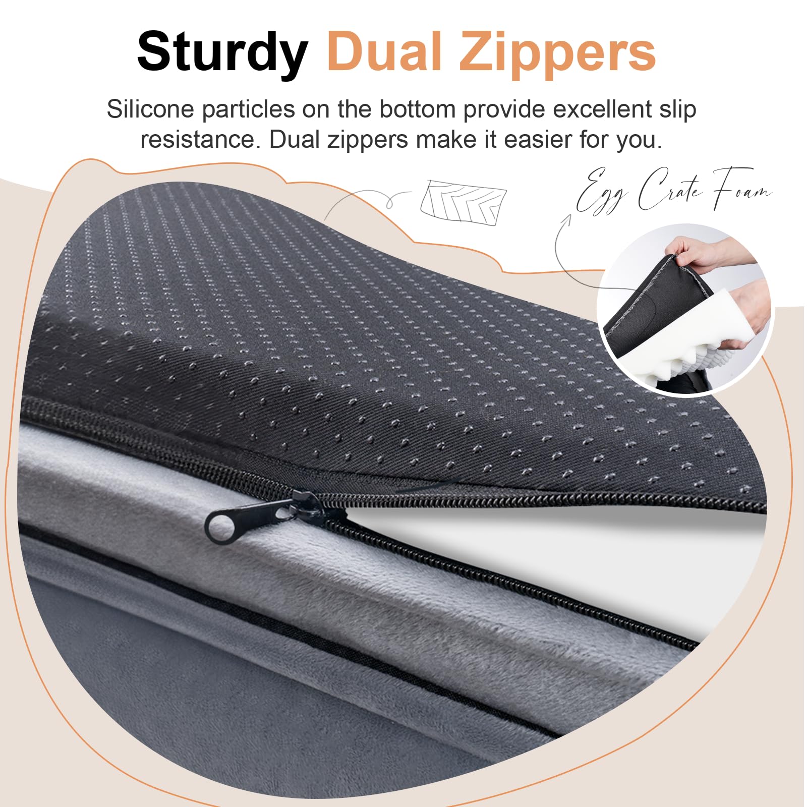 NANUYA bolster design enables multiple comfy sleeping positions for dogs.