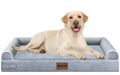 NANUYA large dog bed with egg-crate foam for targeted joint support.