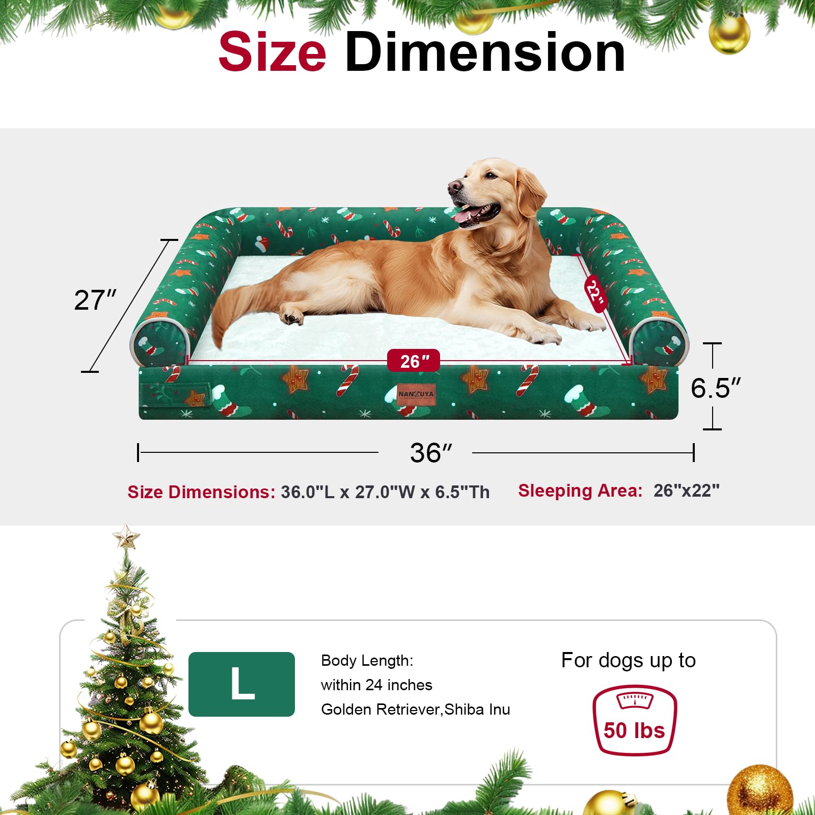 NANUYA large dog bed in living room scene suggests cozy space for relaxed naps.