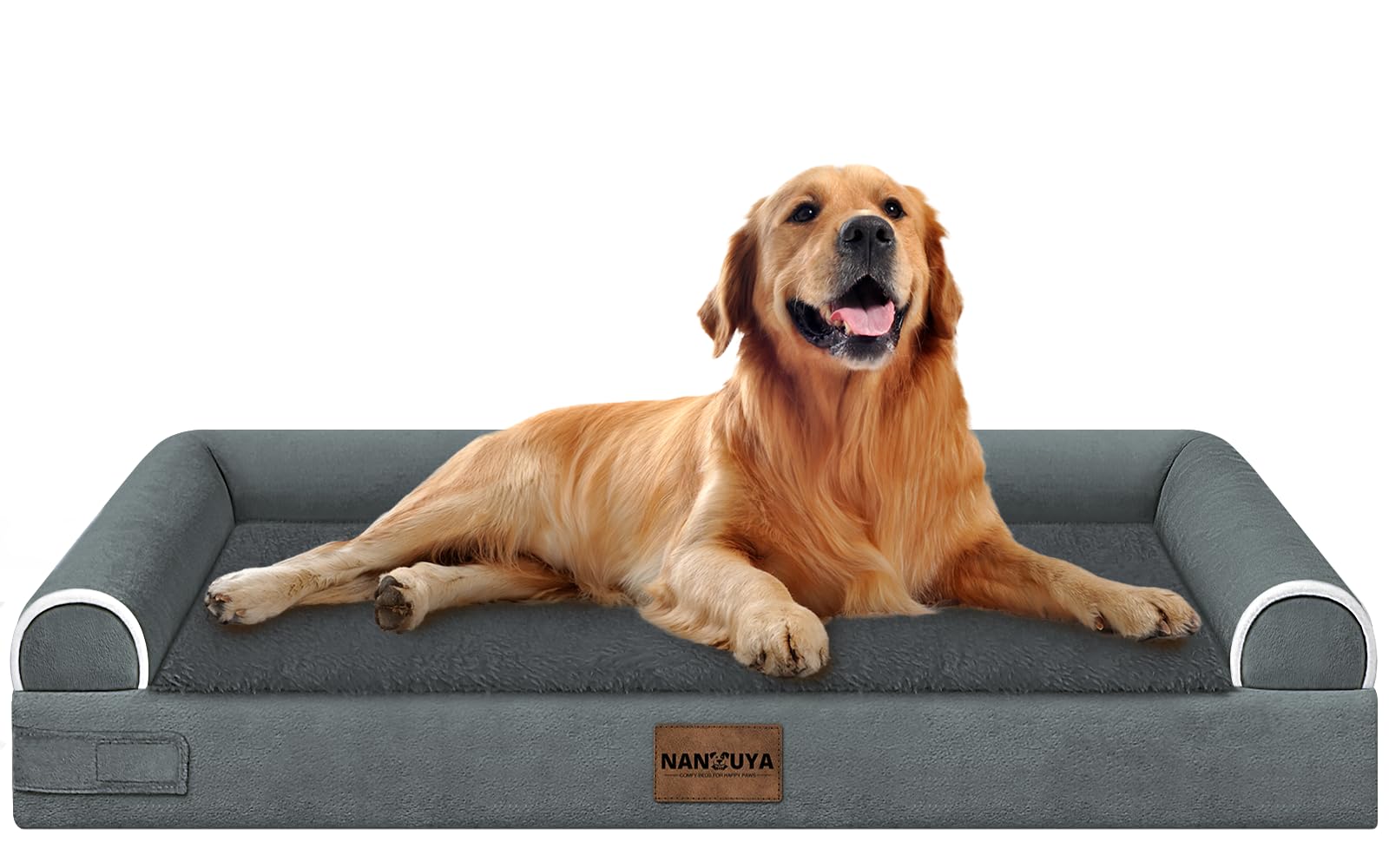 NANUYA large dog bed with orthopedic foam offering supportive comfort for joints