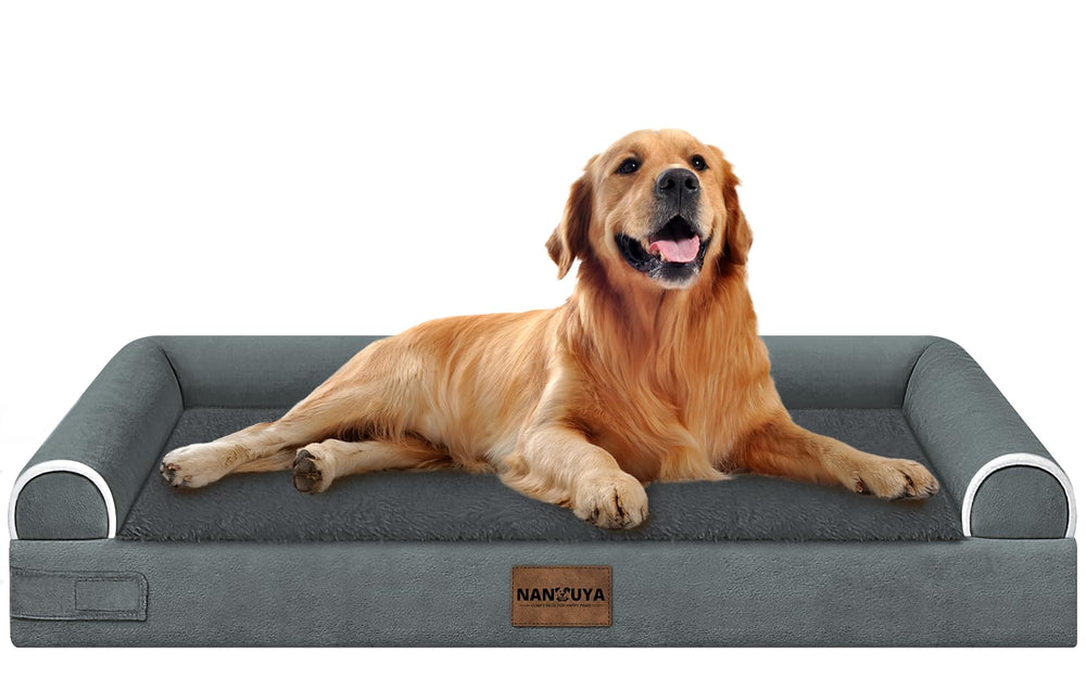 NANUYA large dog bed with orthopedic foam offering supportive comfort for joints