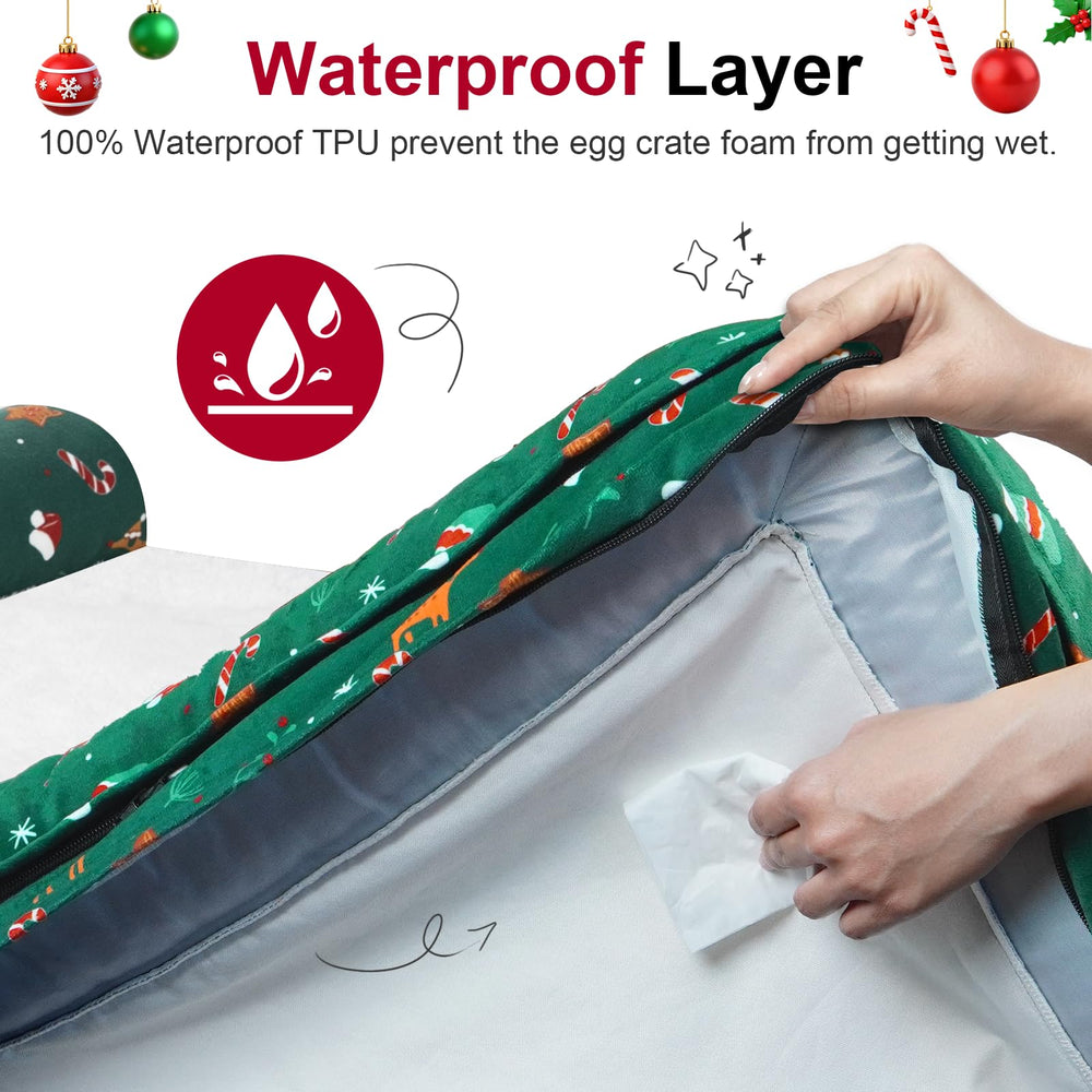 NANUYA waterproof green cover scene showcases spill protection and durable daily use.