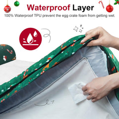 NANUYA waterproof green cover scene showcases spill protection and durable daily use.