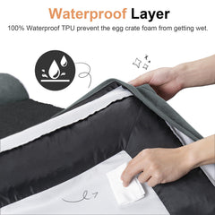NANUYA bed surface featuring waterproof layer to protect foam