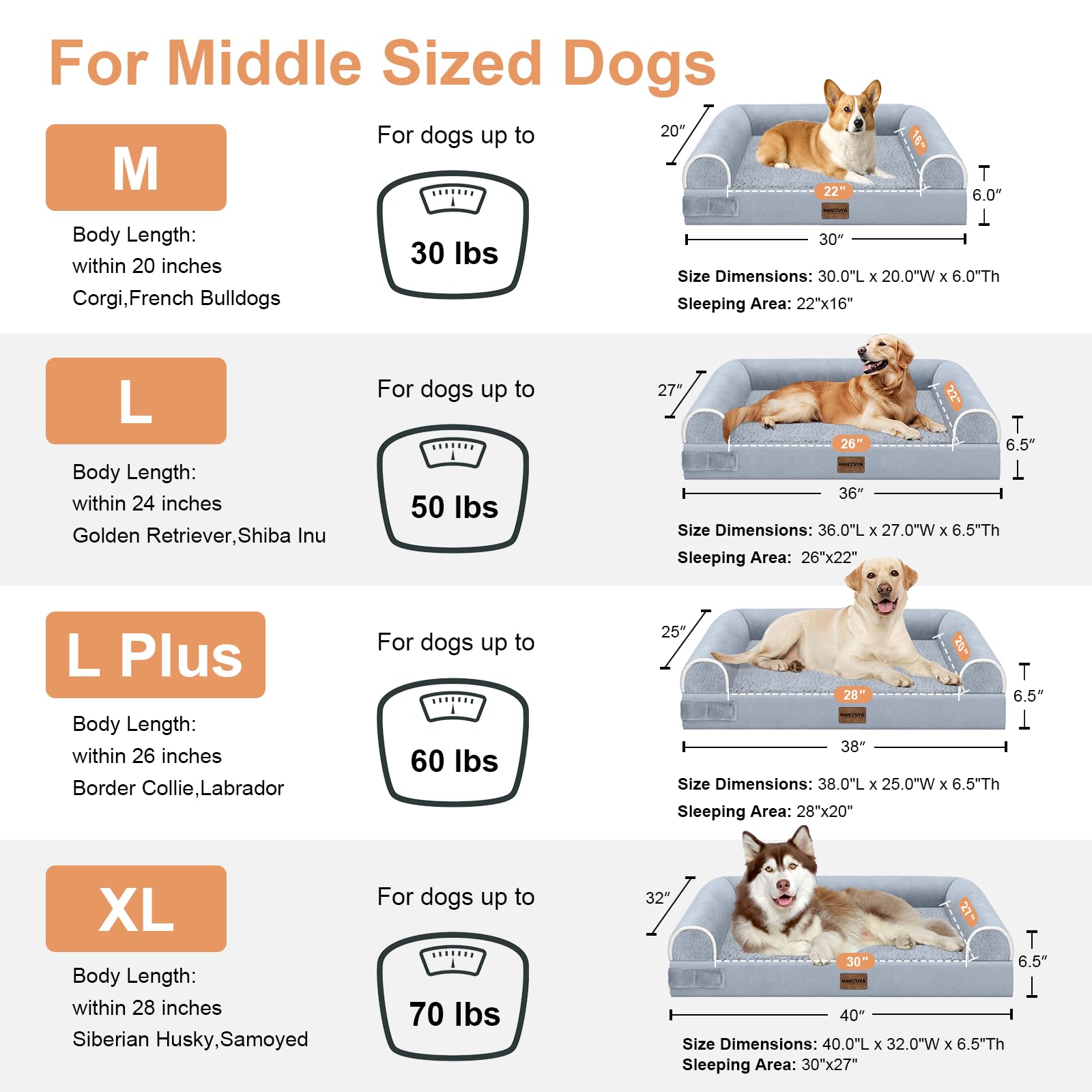 NANUYA non-skid bottom helps keep the bed in place during pawing.
