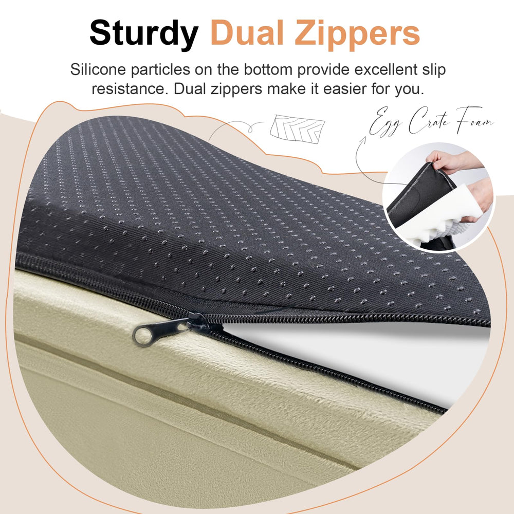 NANUYA removable cover with zippers for easy washing.