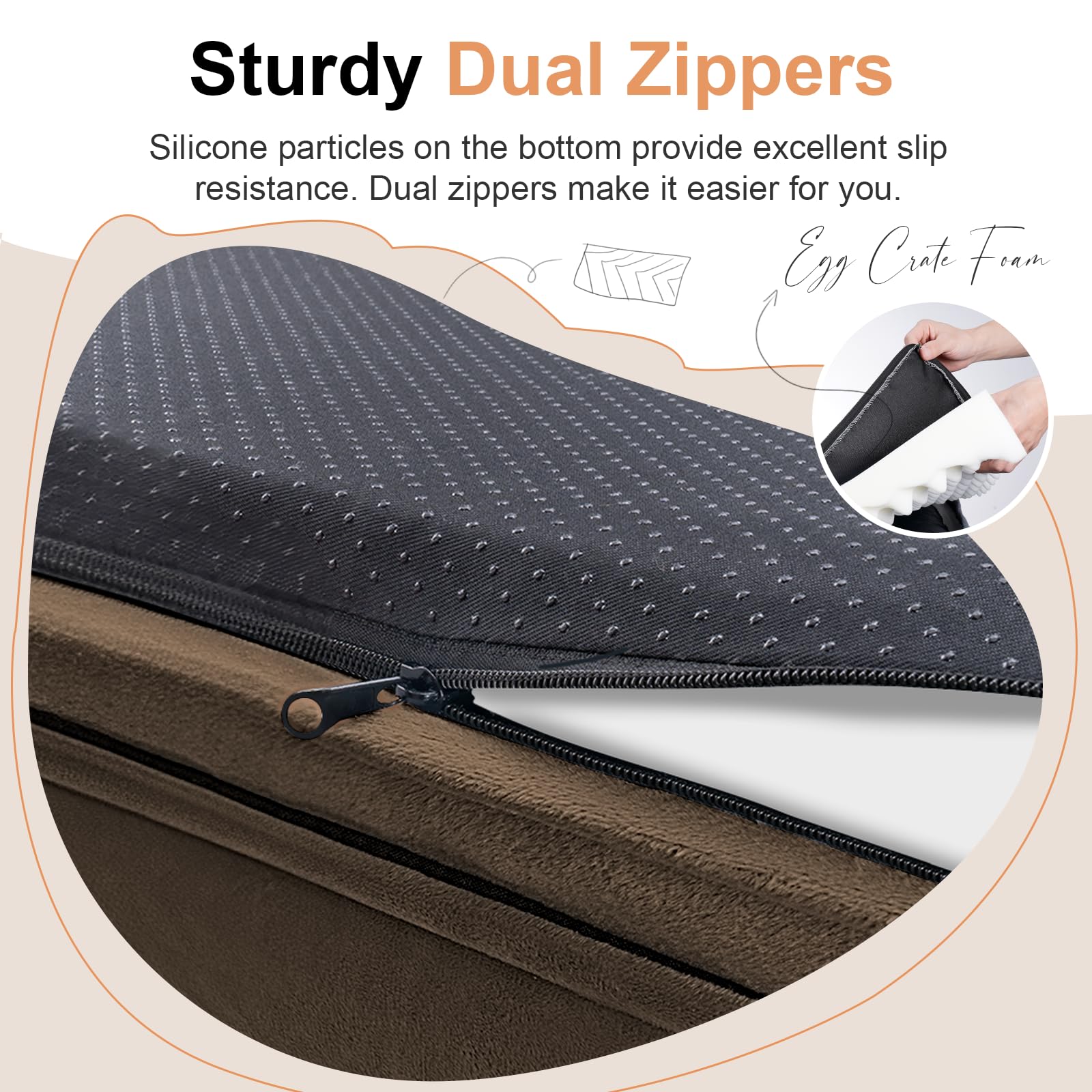 NANUYA removable cover with zipper enables easy washing.