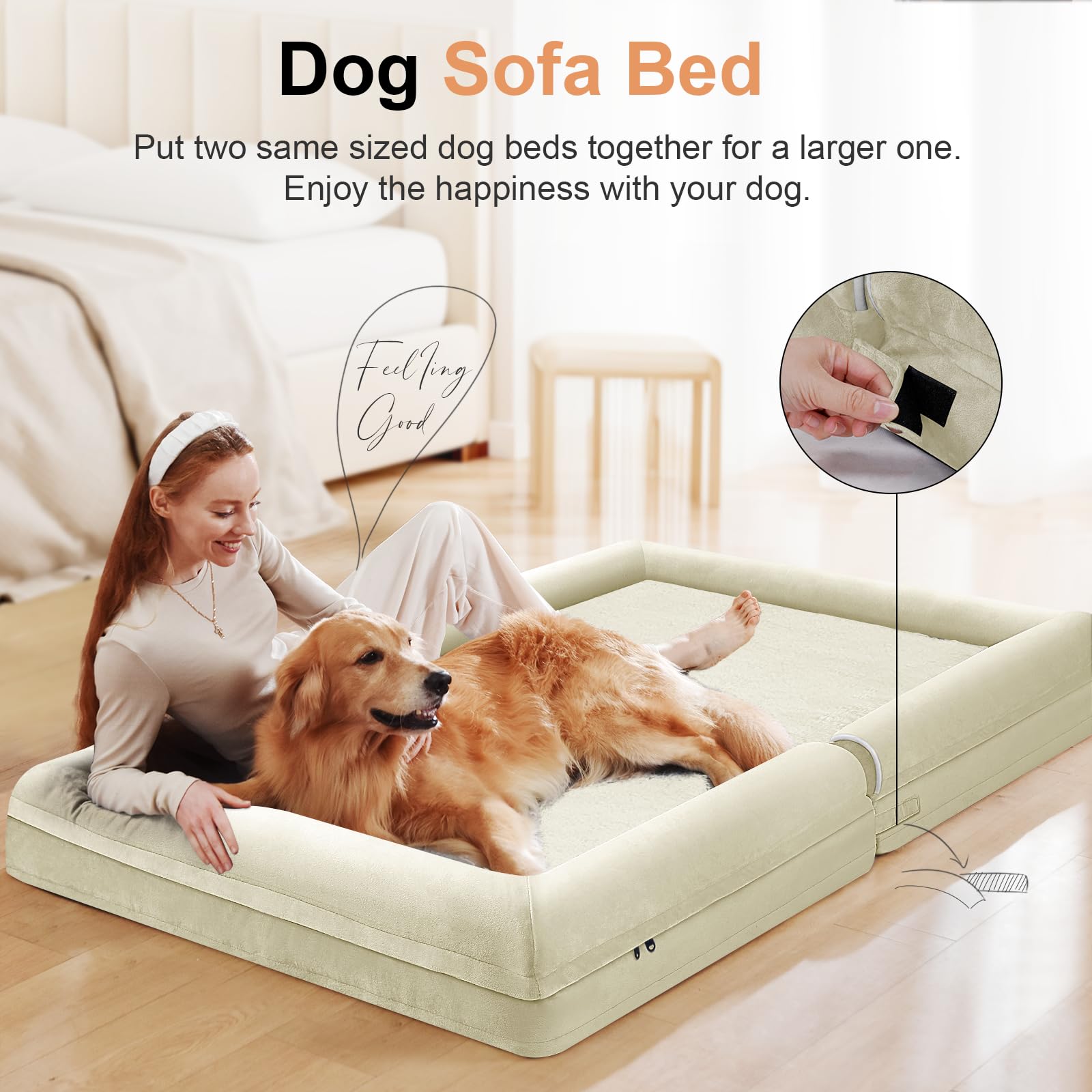 NANUYA soft velvet surface offers luxurious feel and heightened comfort.