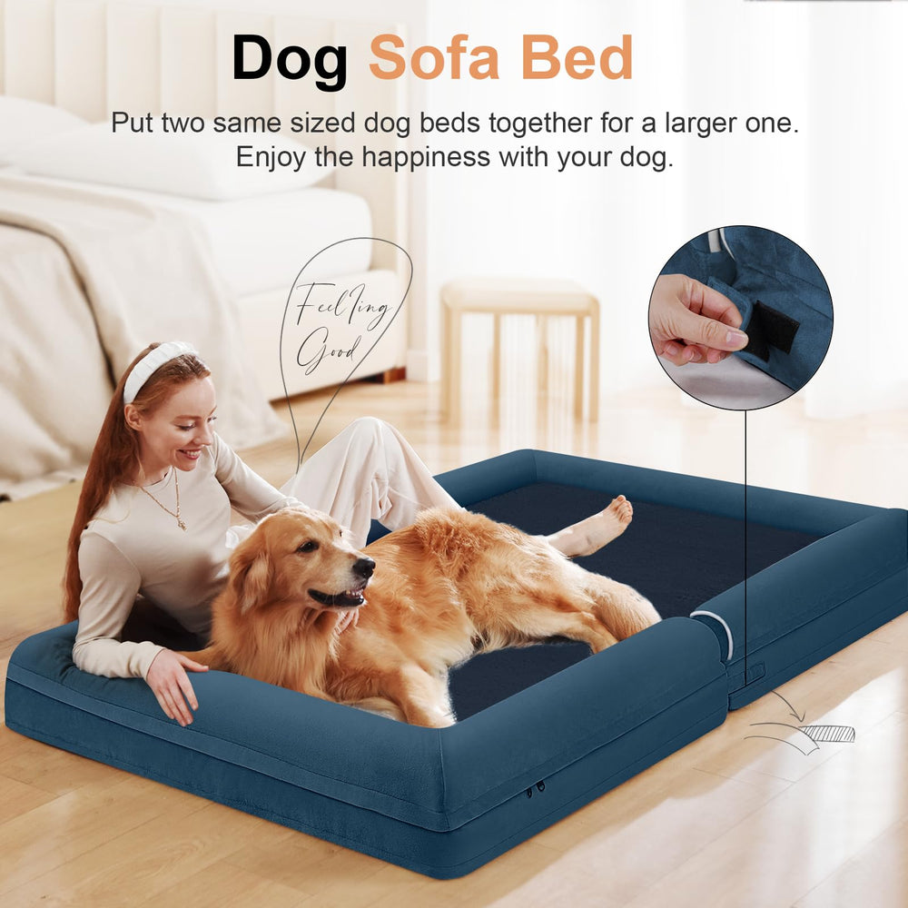 NANUYA three-sided bolster design supports head and neck for cozy lounging