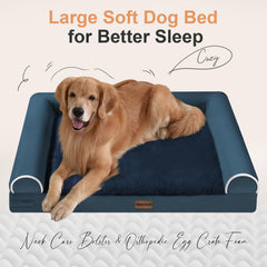 NANUYA XL bed 26x22 sleeping surface highlights spacious comfort for big dogs