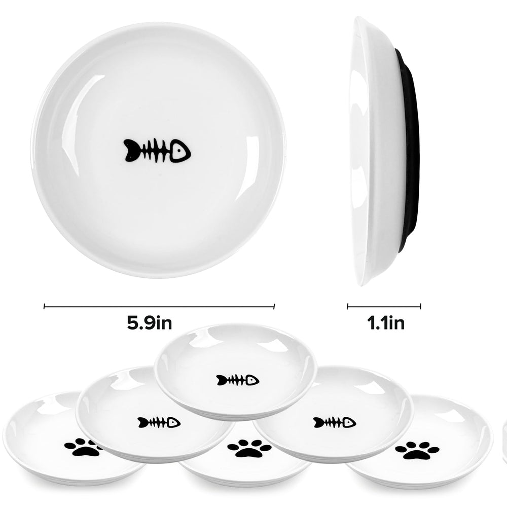 NAODONGLI cat bowls feature a wide shallow design to reduce whisker fatigue