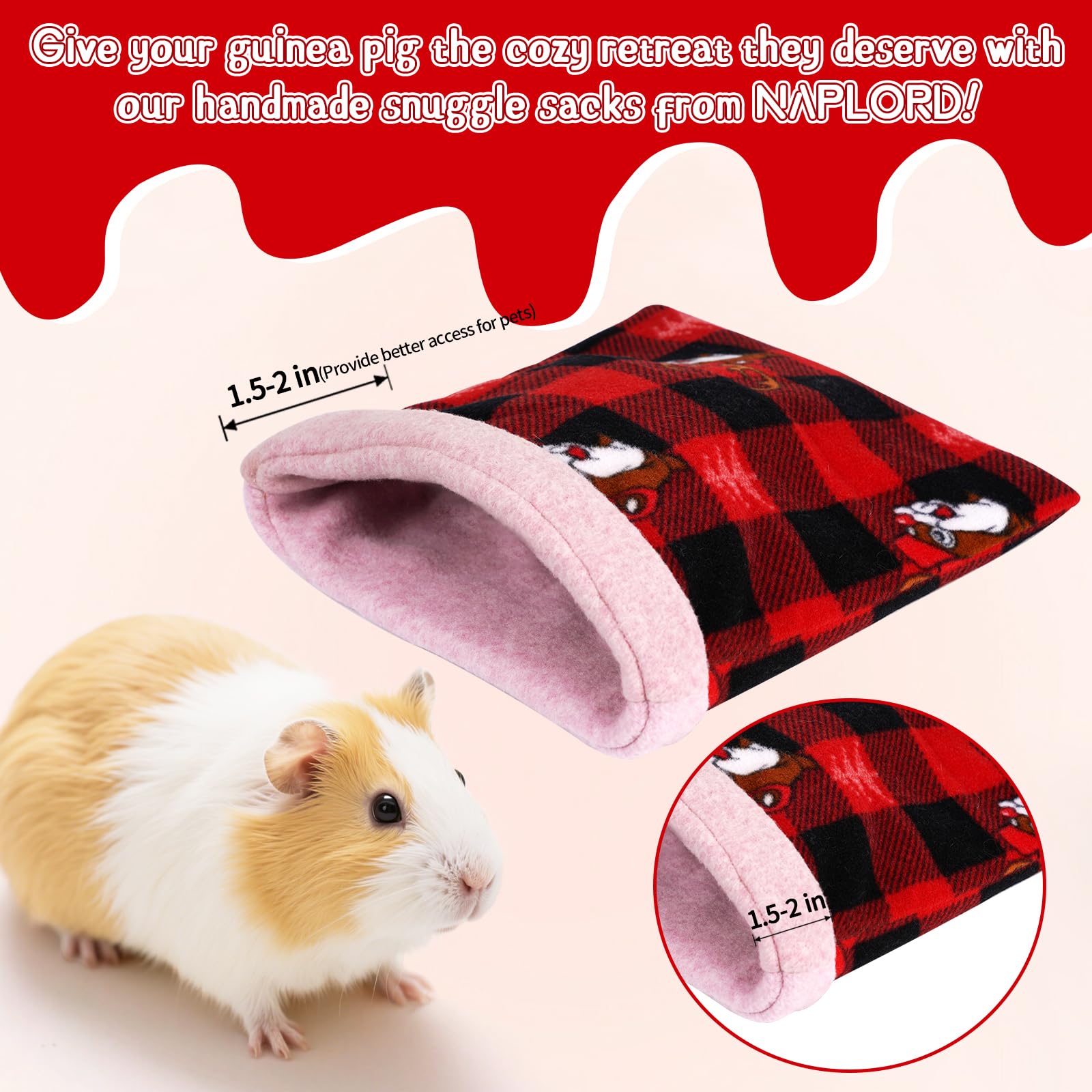 NAPLORD small pet comfy interior highlights warm fleece lining for safe lap time.
