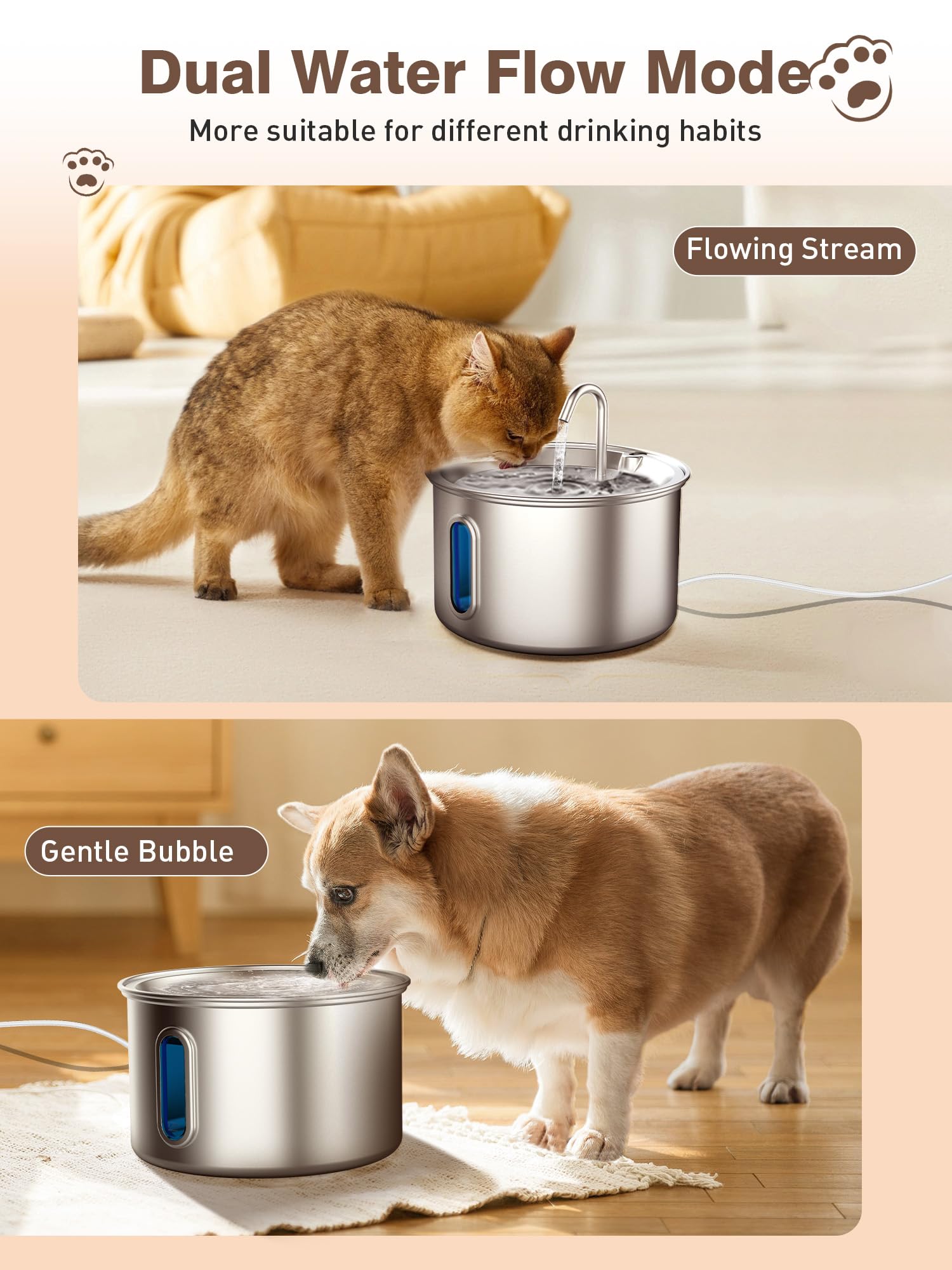 Nasebila 4-layer filtration removes odors and debris for clean drinking water.