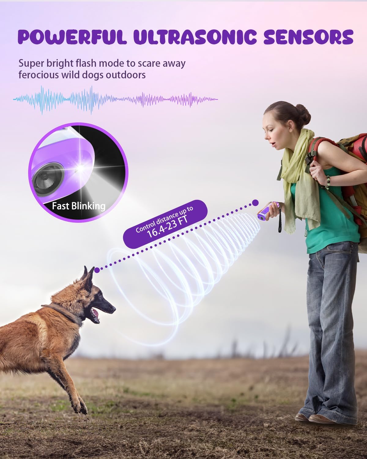 Nasebila dog bark deterrent outdoor mode helps deter outdoor barking without shocks.