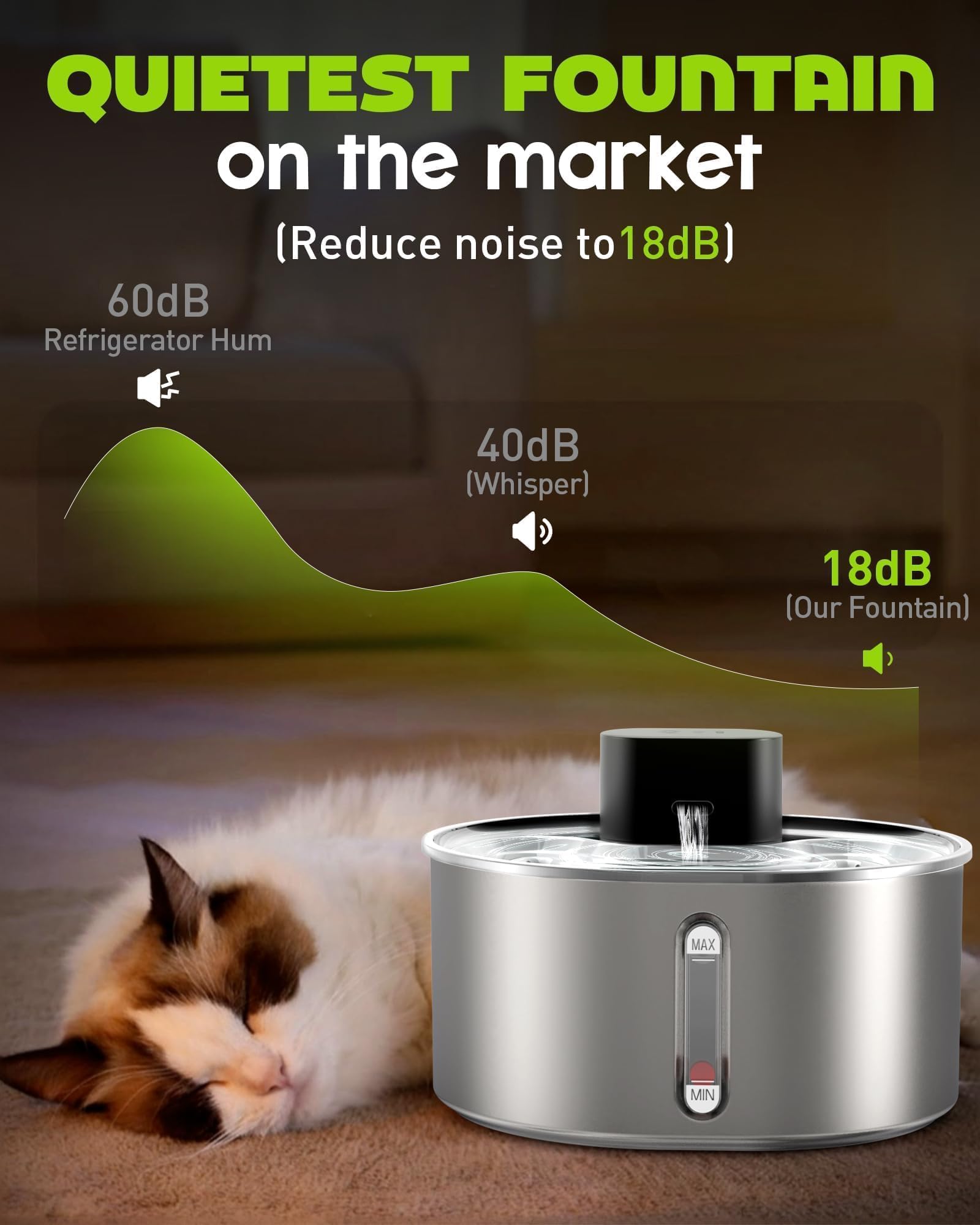 Nasebila no-pump design image emphasizes low-maintenance hydration solution.
