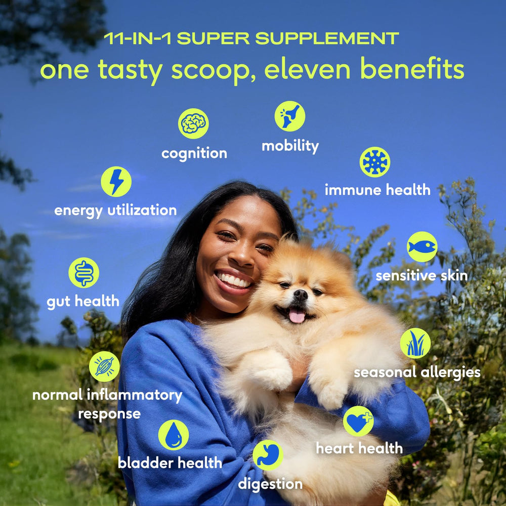 Native Pet dog vitamin scoop shows convenient daily dosage.