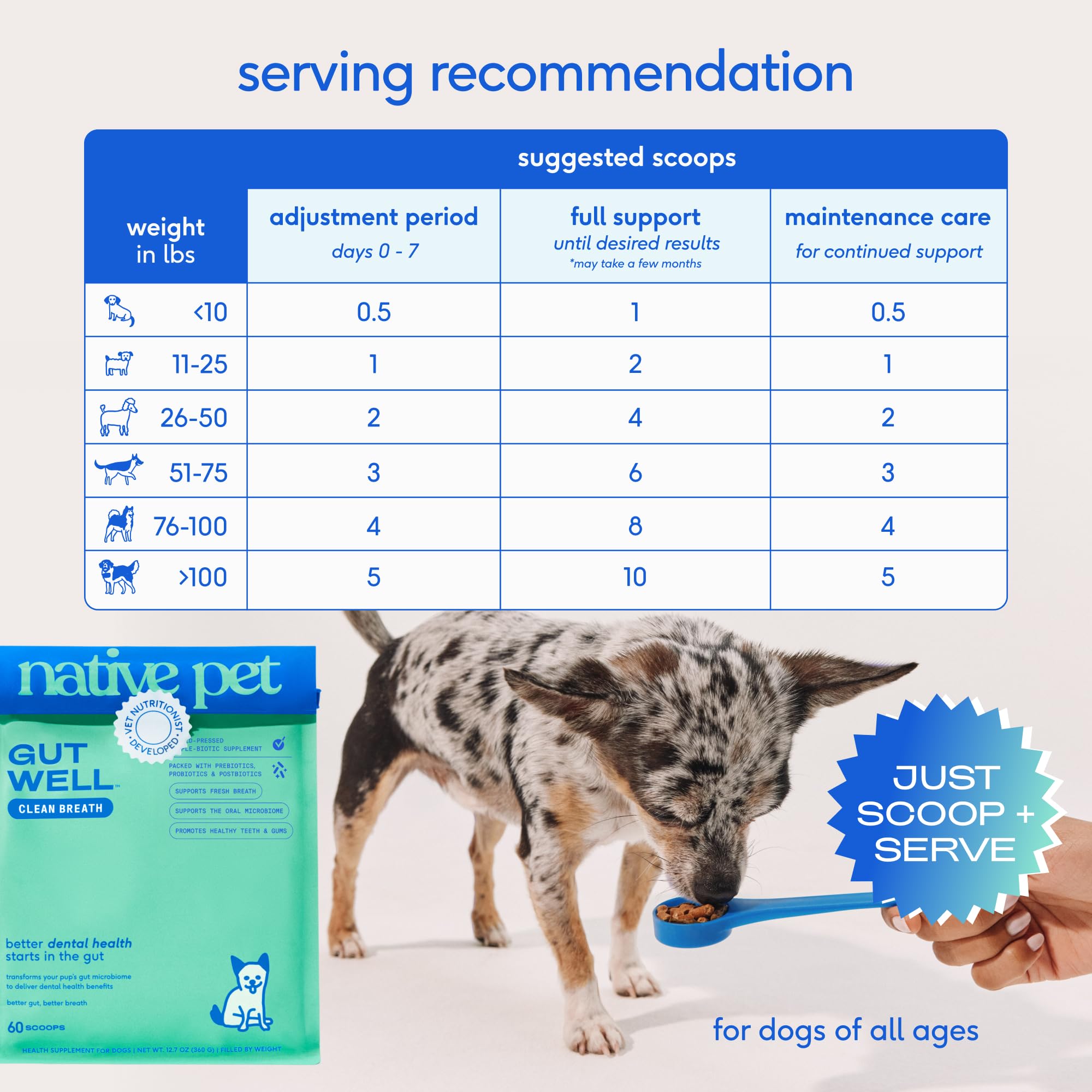 Native Pet GutWell front packaging view for trusted dental care