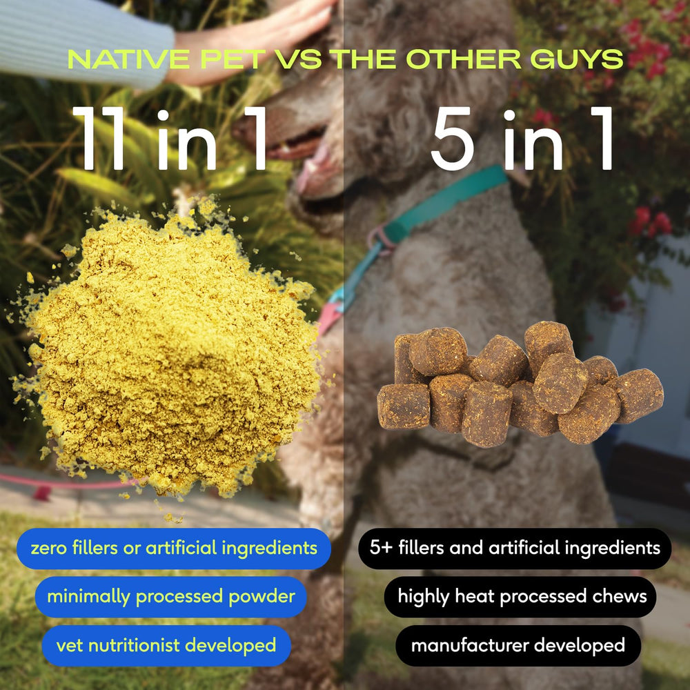 Native Pet pumpkin ingredient adds natural fiber for digestion.