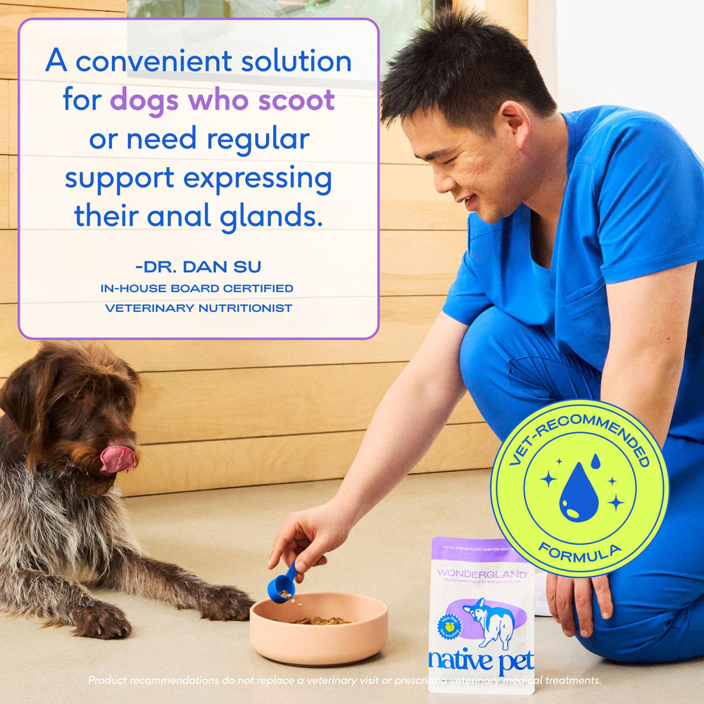 Native Pet WonderGland fiber blend close-up highlighting plant-based fibers