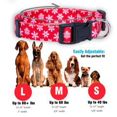 Native Pup Christmas dog collar snowman motif for cozy winter walks