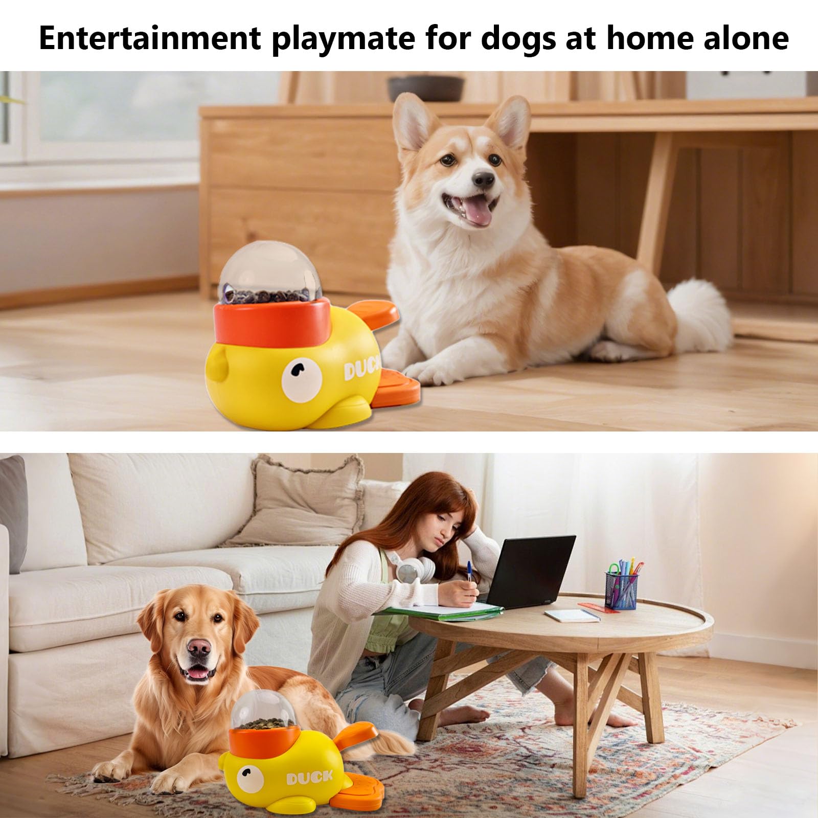 Naturael duck treat dispenser anti-jam mechanism helps reduce snack blockages during busy days.