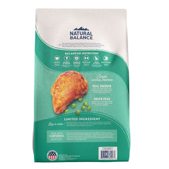 Natural Balance cat food chicken kibble closeup highlighting single protein source