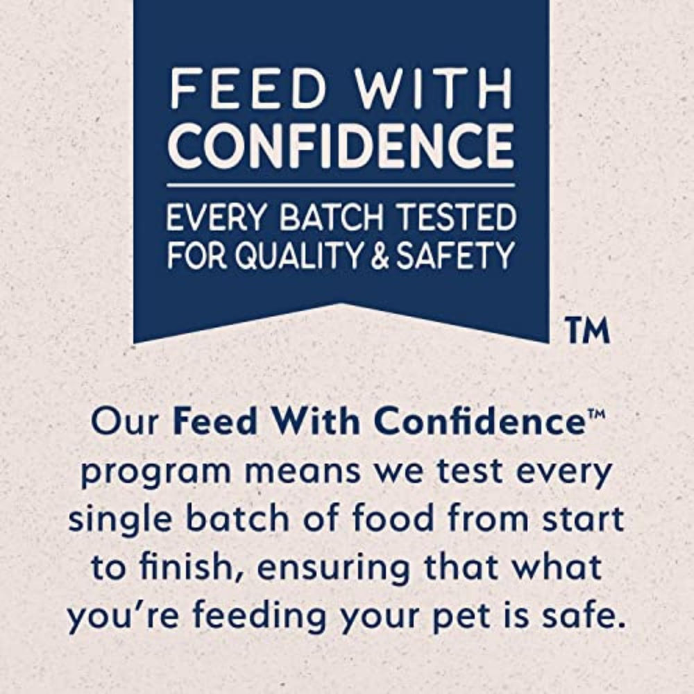 Natural Balance feed with confidence testing program — batch safety and transparency.