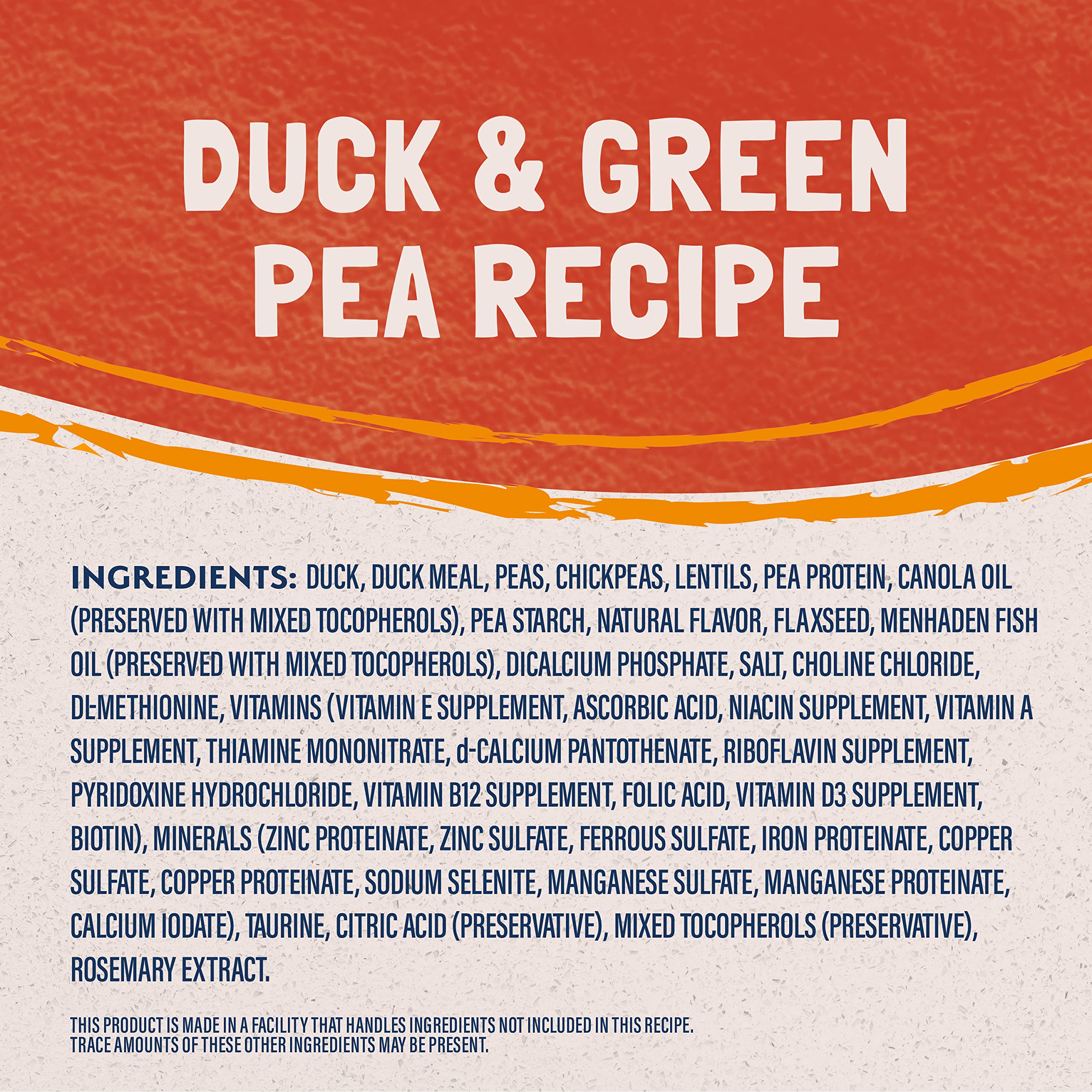 Natural Balance green-pea-fiber kibble closeup highlights grain-free fiber for digestive support.