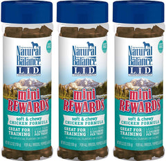 Natural Balance Mini Rewards chicken soft-chewy dog treats ideal for training rewards and gentle on sensitive pups