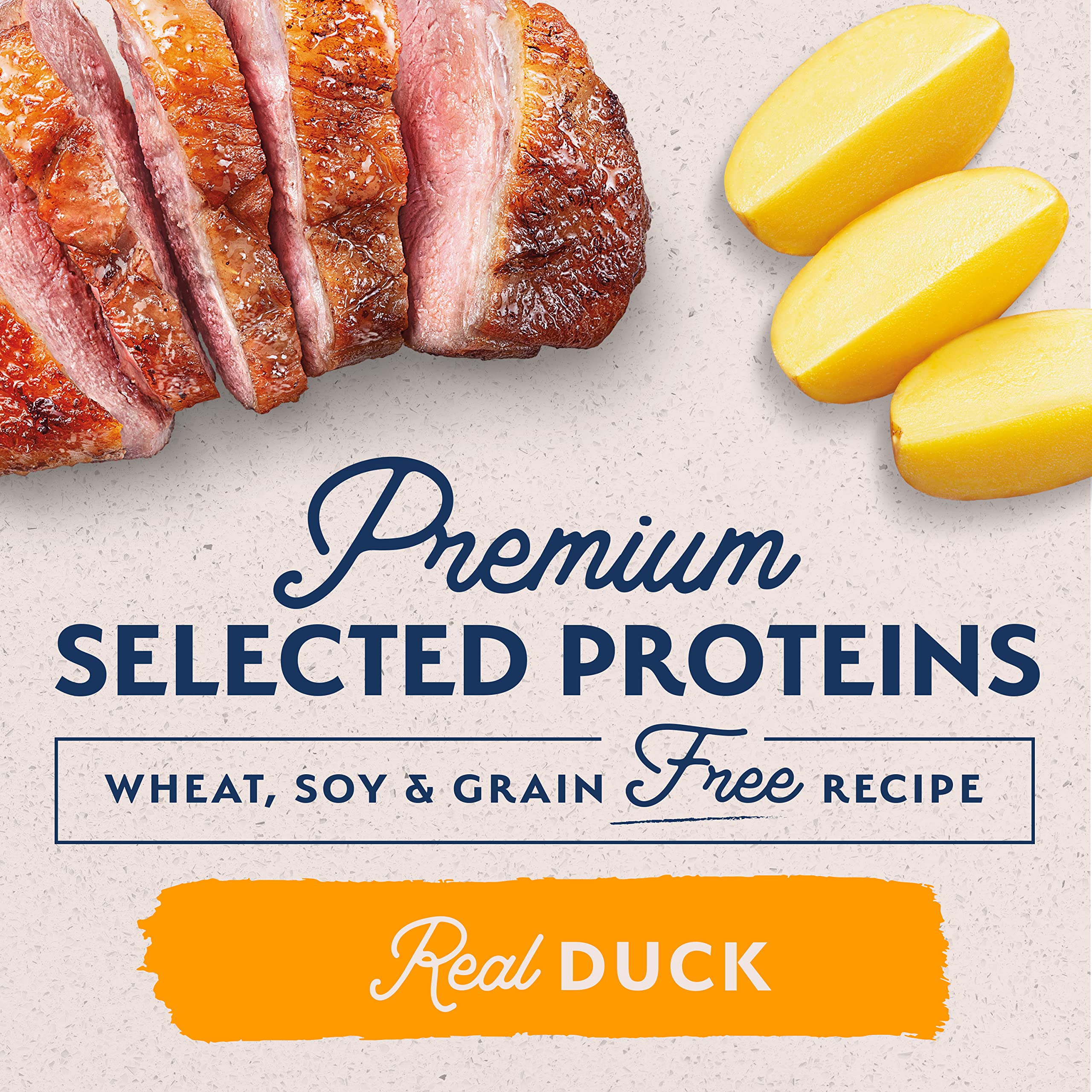 Natural Balance Reserve Duck & Potato ingredients chart emphasizes limited ingredients.