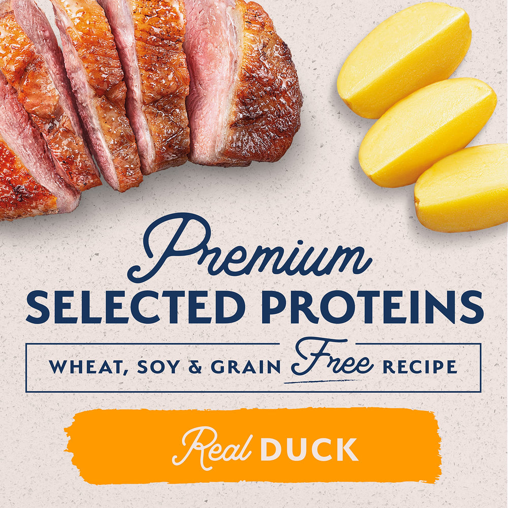 Natural Balance Reserve Duck & Potato ingredients chart emphasizes limited ingredients.