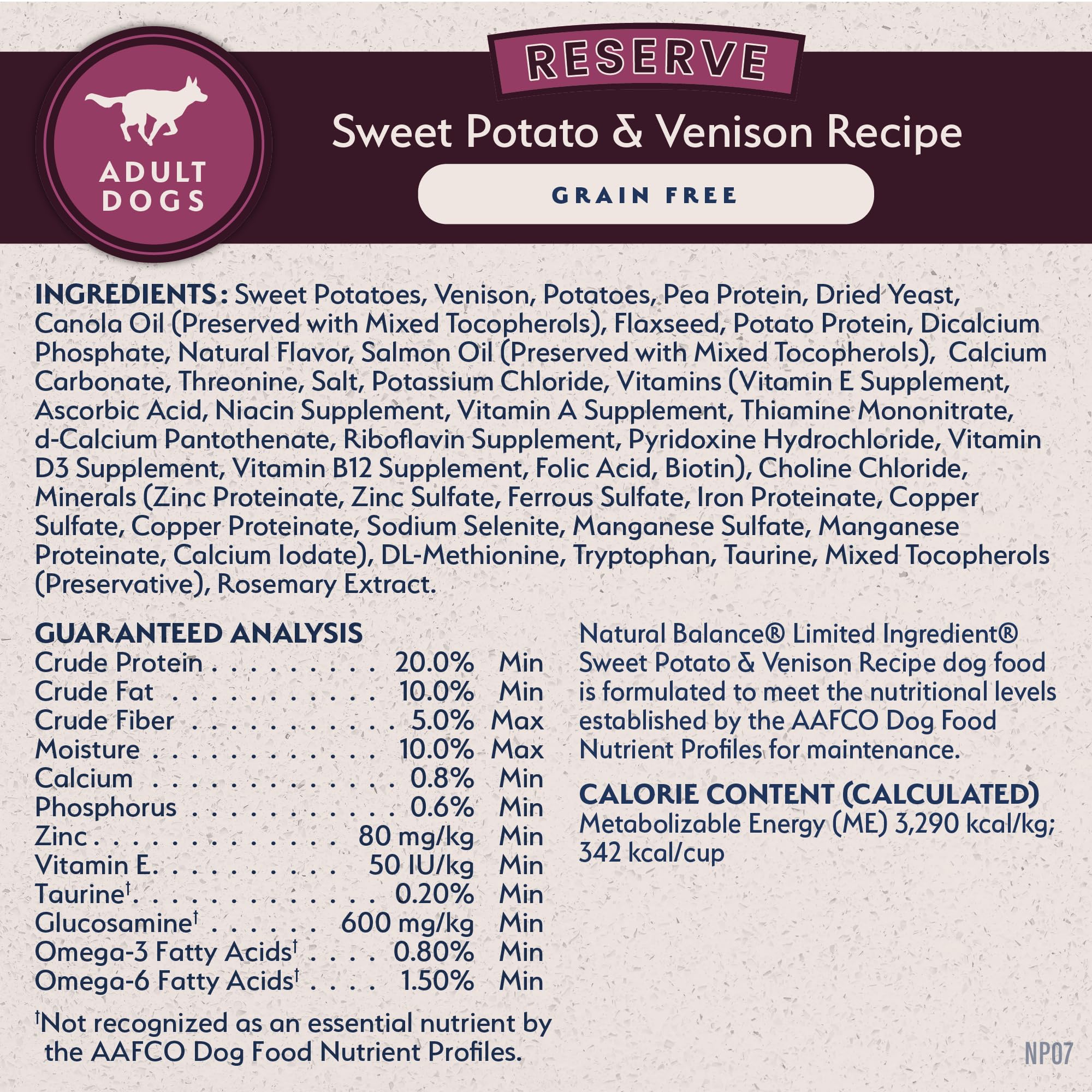 Natural Balance Reserve ingredient sourcing image suggesting vet-approved quality