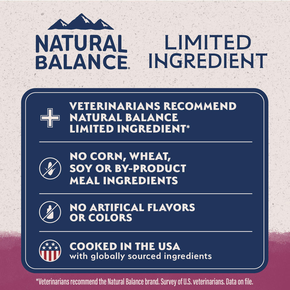 Natural Balance Reserve no-grain label highlights grain-free dietary option