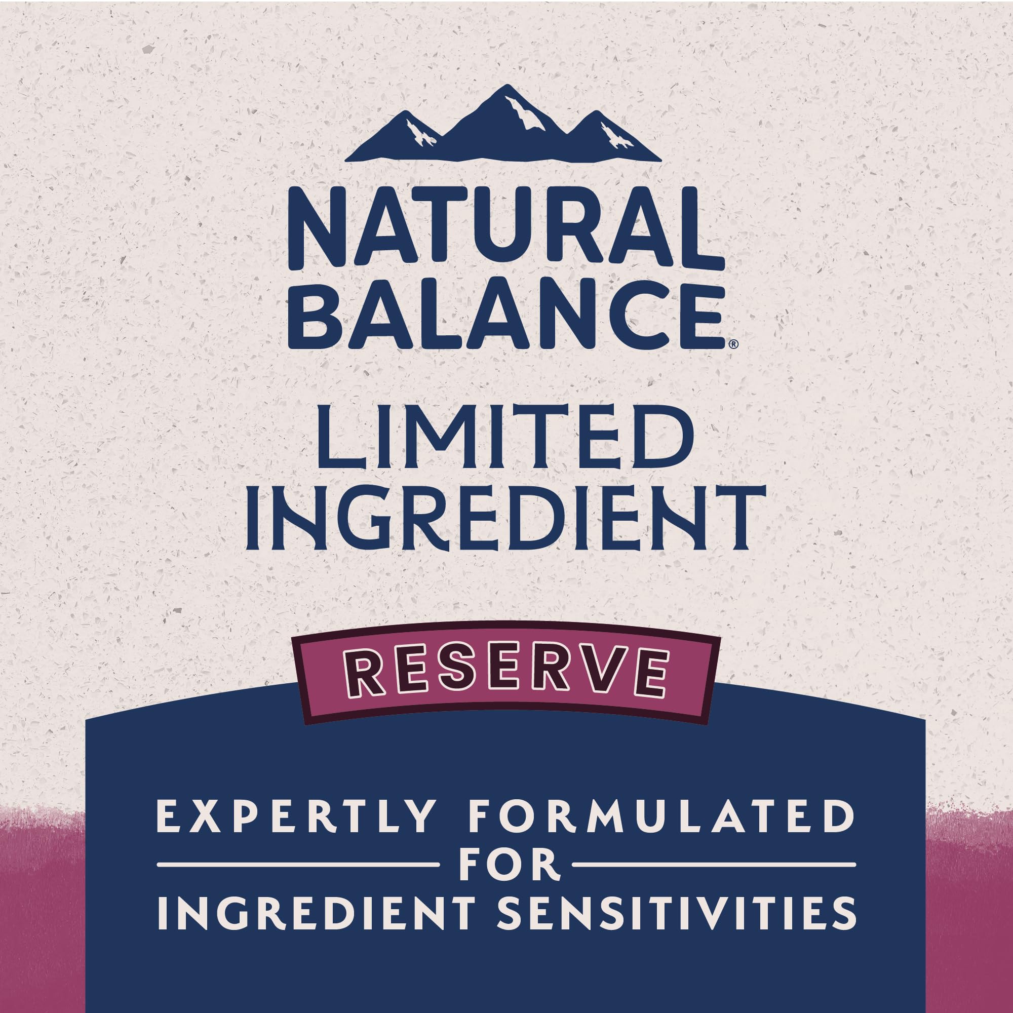 Natural Balance Reserve sweet potato and digestive fiber detail for digestion