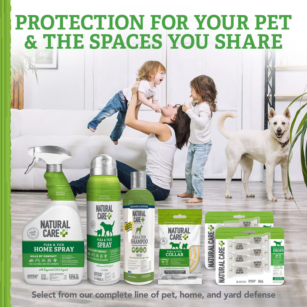 Natural Care collar helps protect against pests with gentle plant-based oils.
