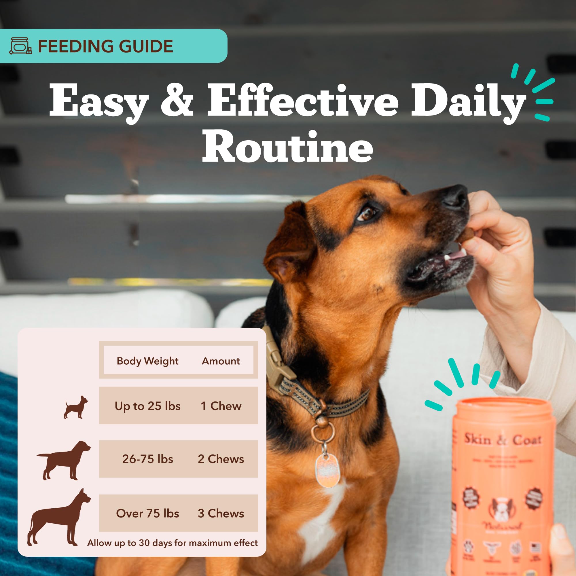 Natural Dog Company grain-free formula pack shows tasty, easy-to-serve chews