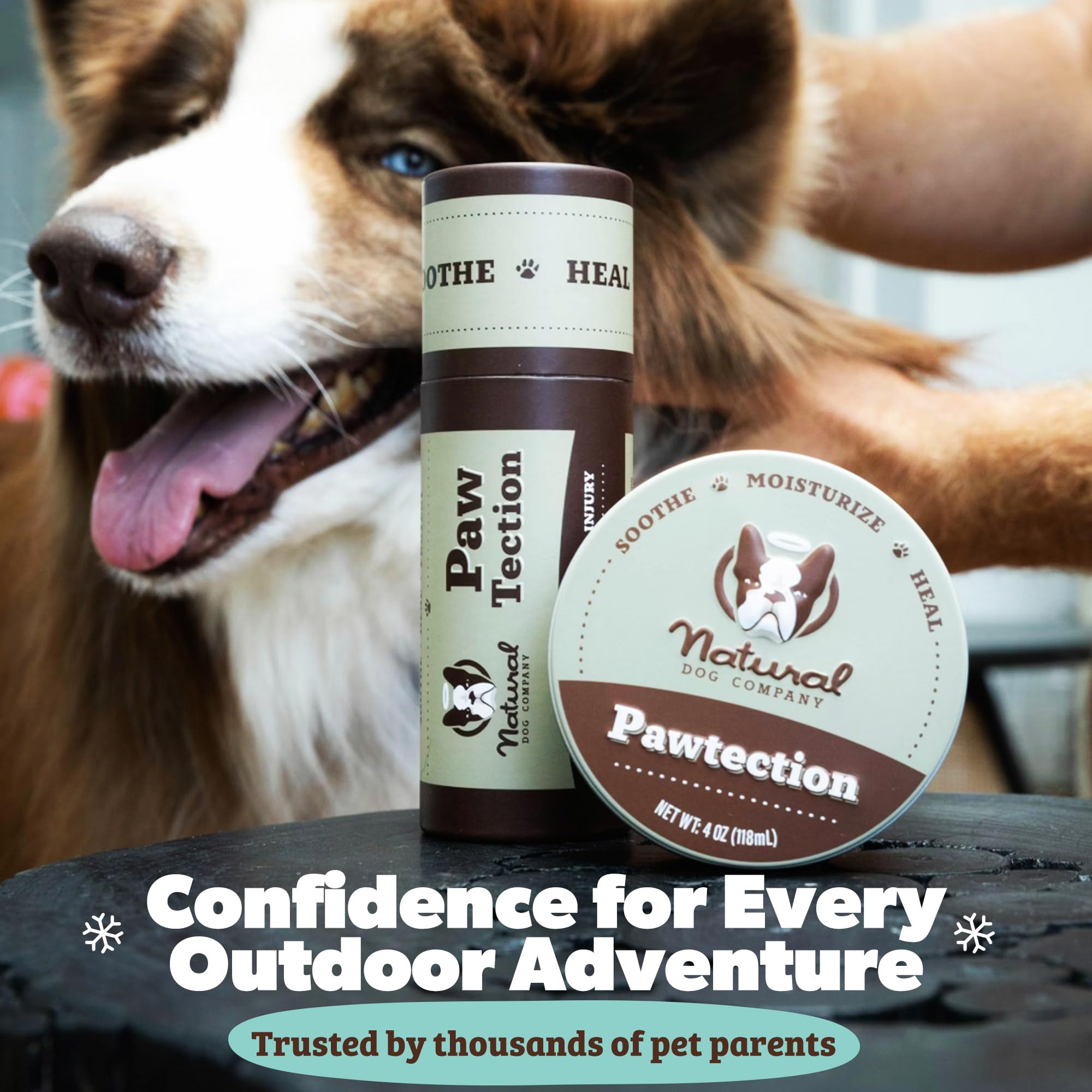 Easy-to-apply PawTection Balm before outings for quick protection.