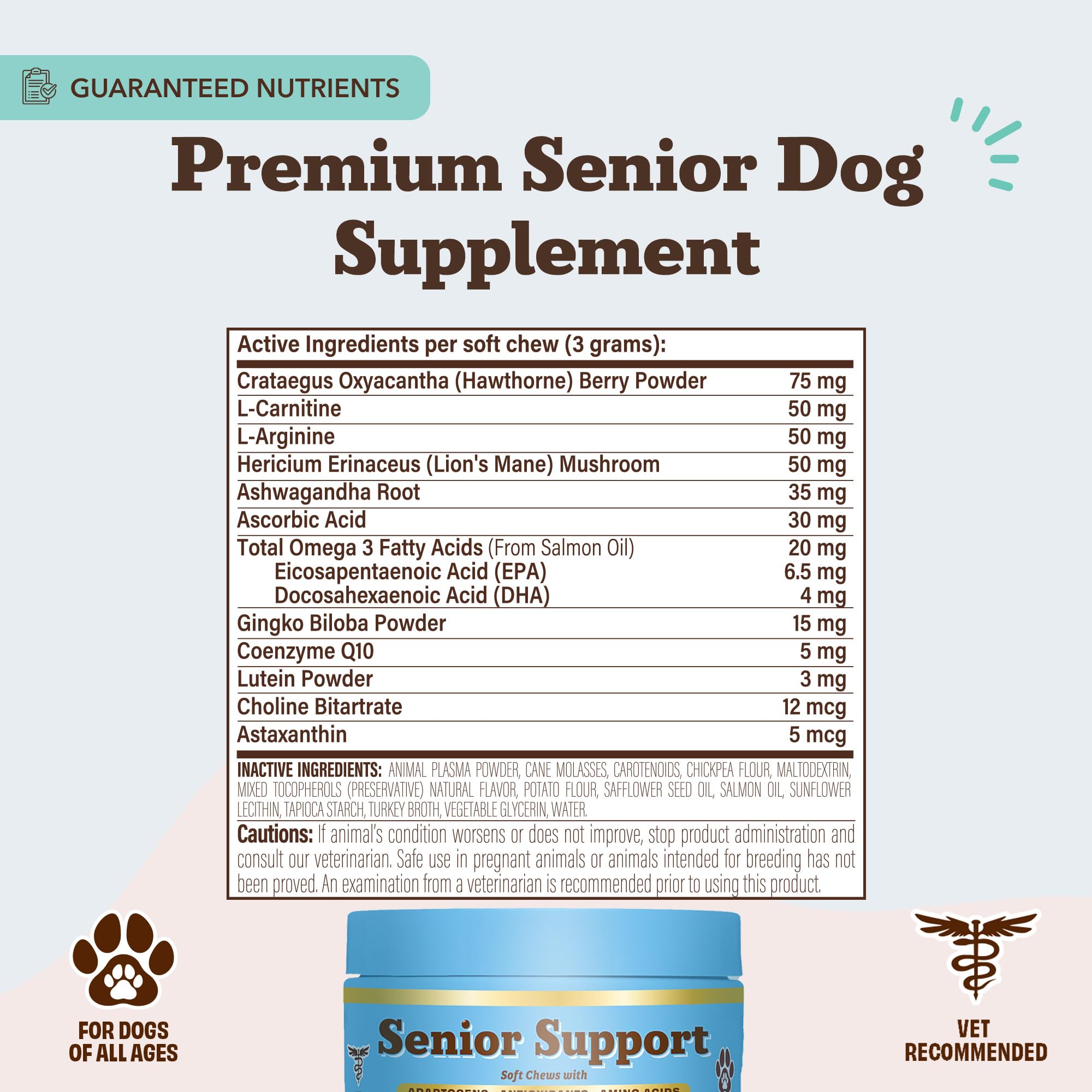 Natural Dog Company senior turkey-flavored chew pack is easy to add to daily routine.
