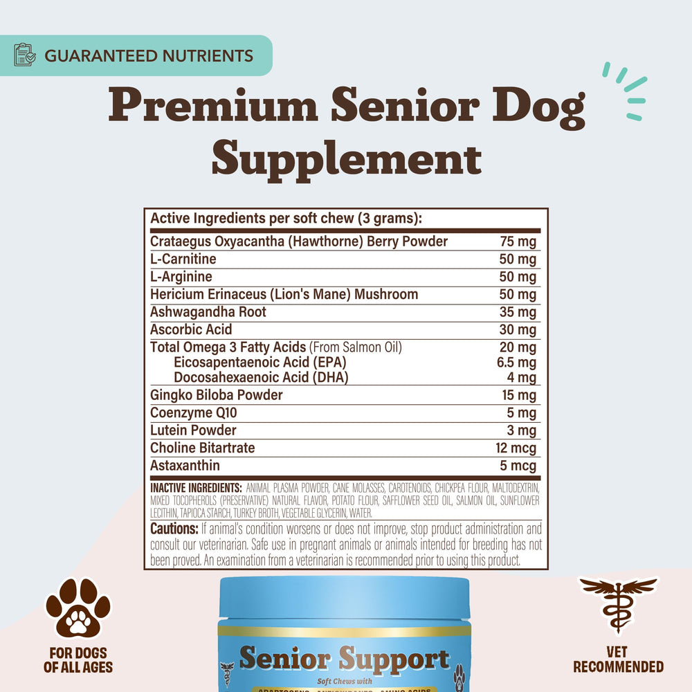 Natural Dog Company senior turkey-flavored chew pack is easy to add to daily routine.