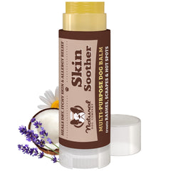 Natural Dog Company Skin Soother Balm jar showing soothing formula for irritated skin