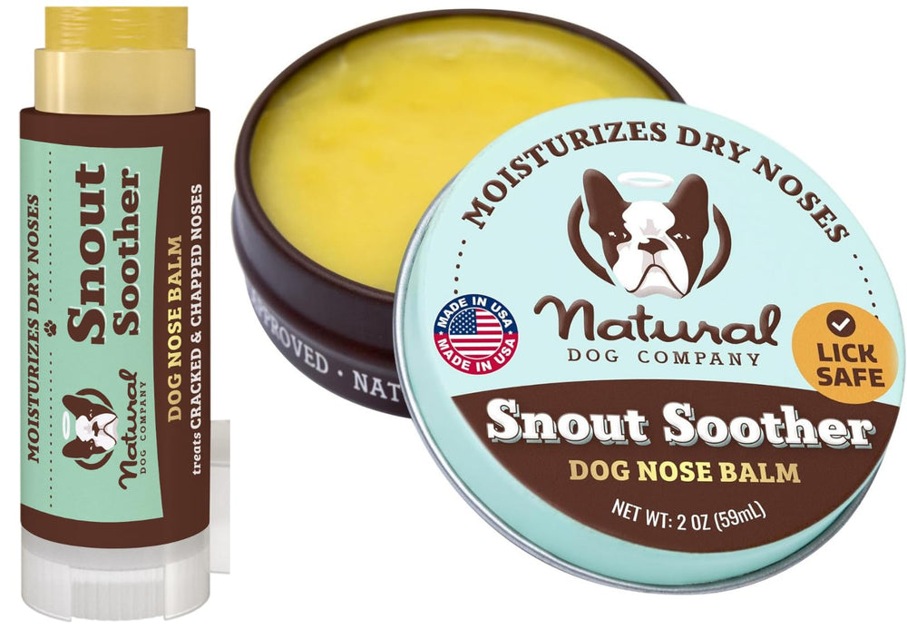 Natural Dog Company snout soother jar 2oz delivers deep hydration for dry noses.