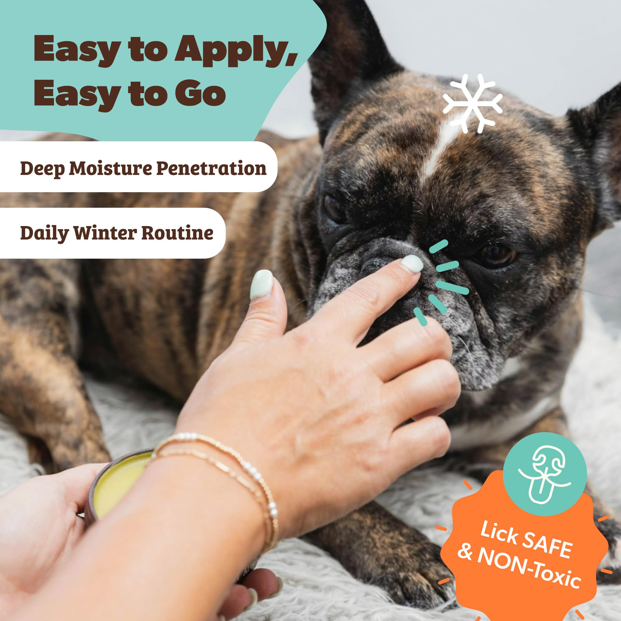 Natural Dog Company Snout Soother texture reveals a light, non-greasy glide.