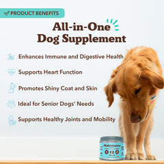 Natural Dog Company Vet Strength probiotics multi-strain image showing gut and immune support