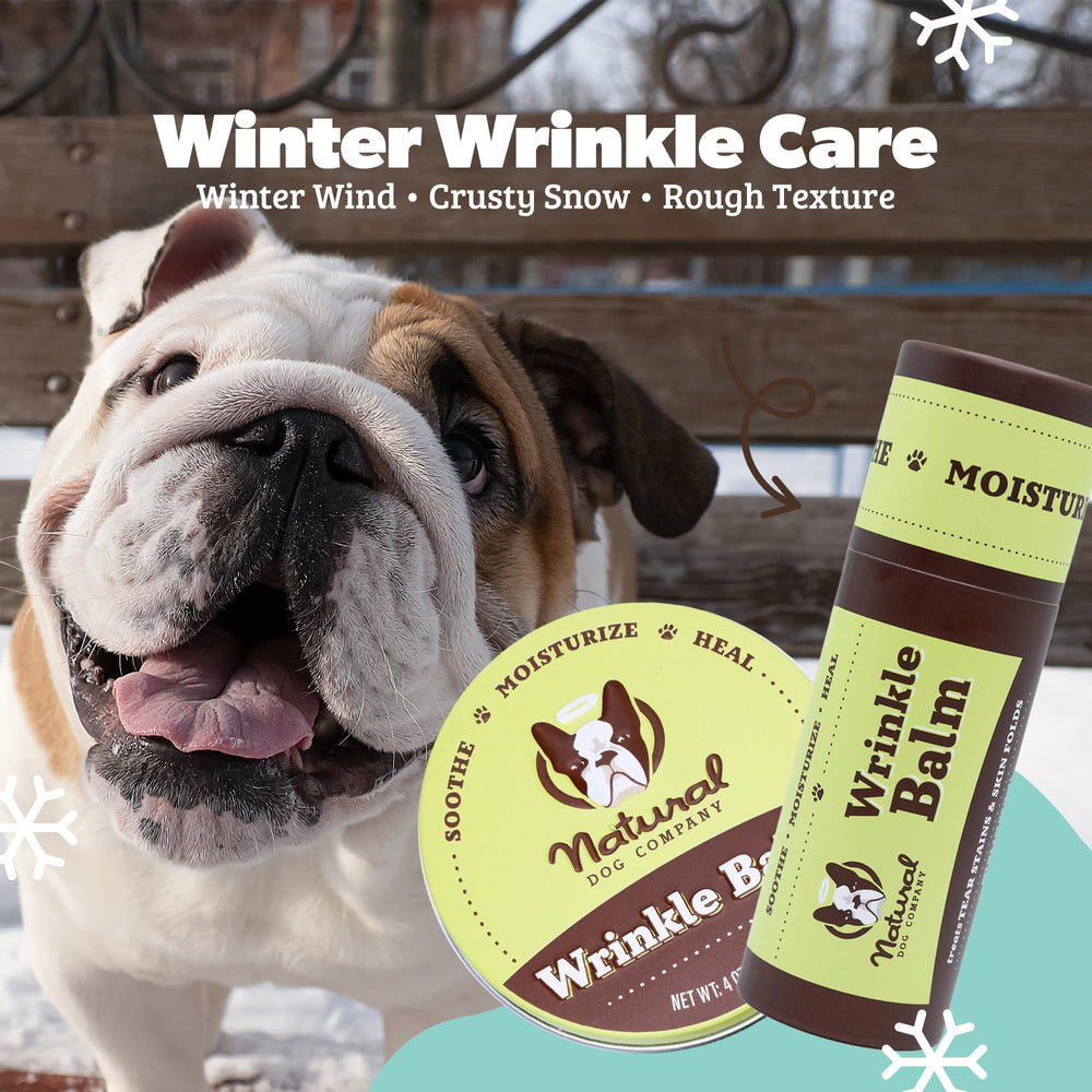 Natural Dog Company wrinkle balm label highlights safety and non-toxic formula