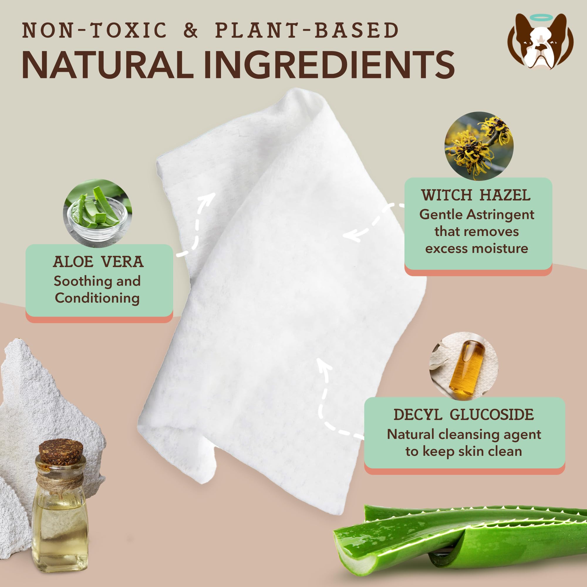 Natural Dog Company XL grooming wipes butt-area use demonstrates fast hygienic cleanups for messy moments