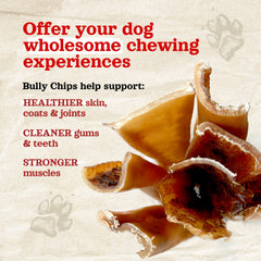 Natural Farm Bully Chips grass-fed beef sourcing detail for quality